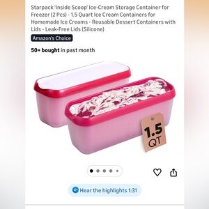 SnapPak Containers Red and White